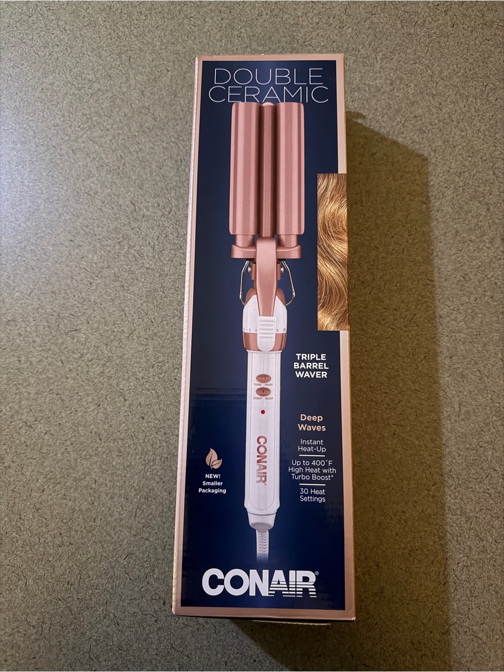 Conair Triple Barrel Waver - Pink Rose Gold Double Ceramic- New in box